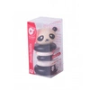 Grzechotka Classic World Drewniana  Czarno-Biała Panda