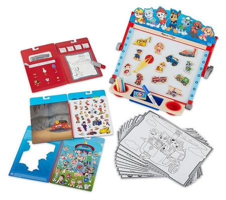 Tablica edukacyjna dwustronna dla dzieci 3w1 Psi Patrol Melissa and Doug 33274