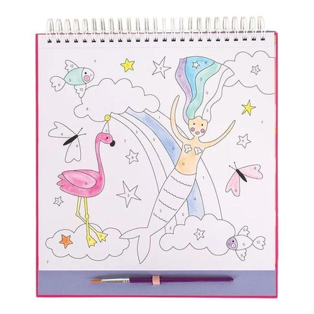 Kraina Fantazji Kolorowanki Maluj po Numerach z Farbkami