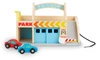 Drewniany parking z autkami serwis myjnia i stacja paliw Melissa & Doug 19271
