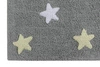 Lorena Canals Dywan bawełniany Tricolor Star Gris/Azul 120 x 160 cm