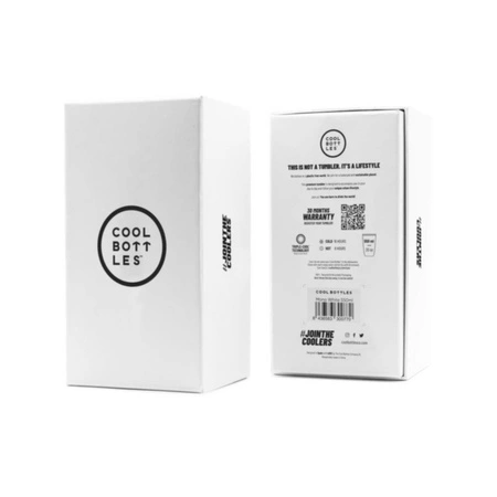 Cool Bottles Kubek termiczny 550 ml Triple cool Metallic Silver