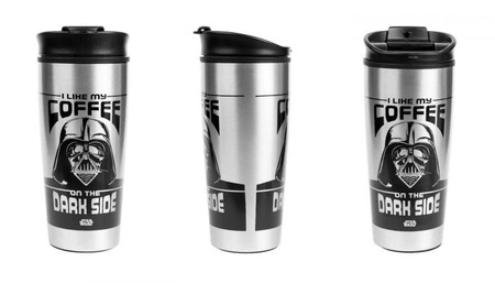 STAR WARS (I LIKE MY COFFEE ON THE DARK SIDE) METAL TRAVEL MUG / kubek terminczny (metalowy) Gwiezdne Wojny