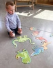 Scratch, 2 w 1 Puzzle podłogowe i pierwsze puzzle - Dinozaury 80 el.