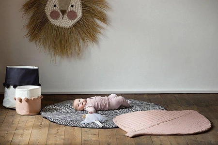 TODDLEKIND Mata do zabawy z bawełny organicznej dwustronna nieprzemakalna Nappy Free Playmat Anchor