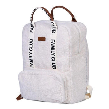 Childhome Plecak Family Club Signature Teddy Off white