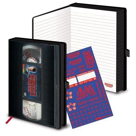 STRANGER THINGS (VHS SEASON ONE) Premium A5 Notebook / notatnik STRANGER THINGS (VHS SEASON ONE)