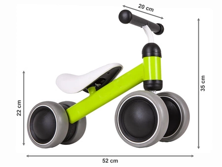 Rowerek biegowy mini rower Practise Green Ecotoys