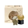 Sorter drewniany w kolorze drewna Micki Premium