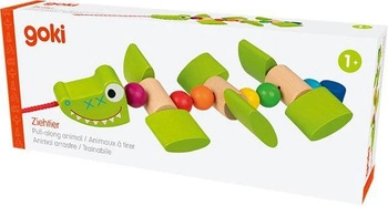 Drewniana zabawka na sznurku Krokodyl Romeo Goki