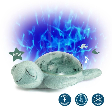 Cloud b® Tranquil Turtle™ Żółw podwodny zielony - Lampka i pozytywka