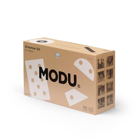 MODU Dreamer kit 12in1 – Kreatywne klocki rozwijające motorykę dużą, niebieski