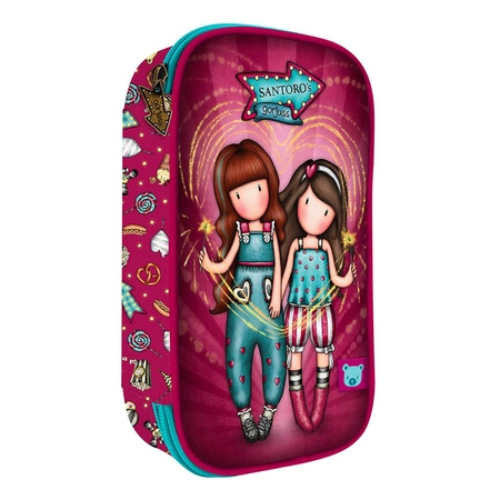 Rozkładany, 4-Częściowy Piórnik z Wyposażeniem - Gorjuss - Fairground - Fireworks