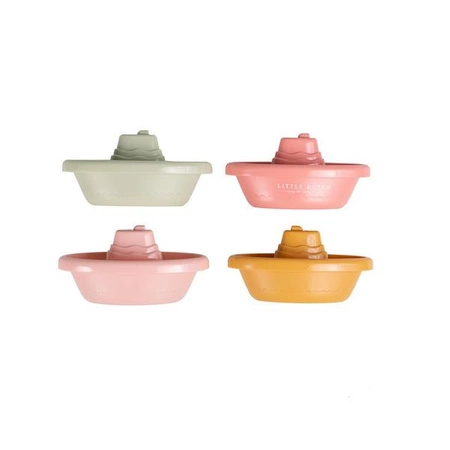 Little Dutch Zestaw 4 łódeczek do zabawy Pink 2007437