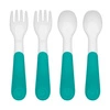 OXO Sztućce Plastikowe 12m+ Teal 4 szt