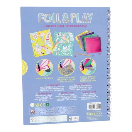 Kraina Fantazji Książeczka z Błyszczącymi Foliami do Ozdabiania