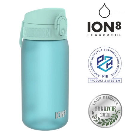 ION8® - Bidon do szkoły dla dzieci, SONIC BLUE 350ml, efekt oszronienia