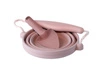 Silikonowe Wiaderko z łopatką Scrunch - Pudrowy Róż