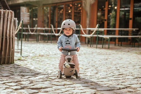 SCOOTANDRIDE Highwaykick 1 Lifestyle 2w1 Jeździk i hulajnoga z zamykanym schowkiem 1-5 lat Brown Lines