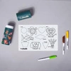 HeyDoodle Mata silikonowa do kolorowania A4 - Kształty
