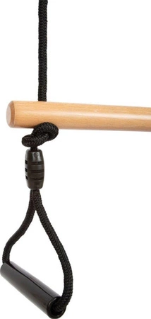 Huśtawka trapez i obręcze gimnastyczne koła Black Line 12409 Small Foot zabawy w plenerze