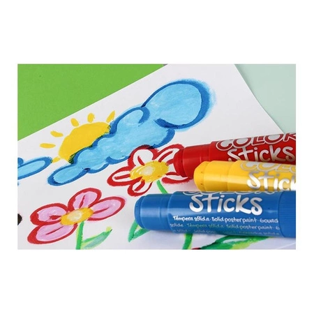 Farby w kredce neonowe Apli Kids - 6 kolorów