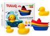 Zestaw kaczuszek do kąpieli z łódkami