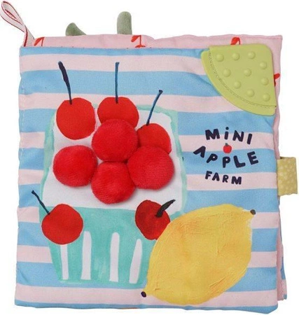 Mięciutka książeczka sensoryczna Farma Jabłek 161100-Manhattan Toy, zabawki dla niemowląt