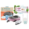 Nocnik Potette: Zestaw wielofunkcyjny z akcesoriami, różowo-biały, Potette+ 1 opak. chusteczek KBN GRATIS