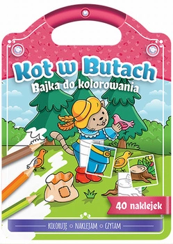 Kot w butach bajka do kolorowania