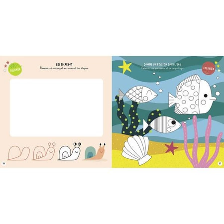 Auzou Zestaw artystyczny z kredkami i flamastrami Uczę się rysować 500623