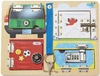 Drewniana tablica motoryczna 19540-Melissa & Doug, zabawki rozwijające umiejętności manipulacyjne