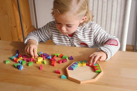 Układanka Ośmiokąt, kolorowy, 3+, Grimm's