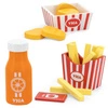 VIGA Drewniany Zestaw Fast Food Sok Frytki Nuggetsy ketchup