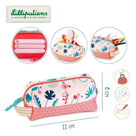 LILLIPUTIENS Kosmetyczka - piórnik Flaming Anais