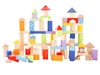 Klocki drewniane kolorowe 100 sztuk Ecotoys
