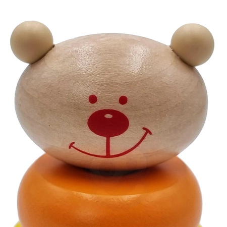 CLASSIC WORLD Piramidka Balansująca Miś dla Dzieci Układanka Stacker