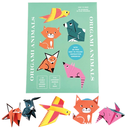 Papier dwustronny origami do tworzenia zwierząt, Rex London