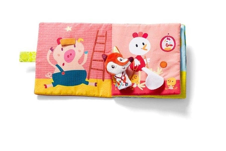 LILLIPUTIENS Książeczka z mini-pacynką wielofunkcyjna Doktor Alice Lisiczka Alice 6 m+