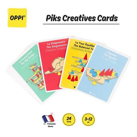 Zestaw 24 szt. kart do zabawy w Piks | Oppi
