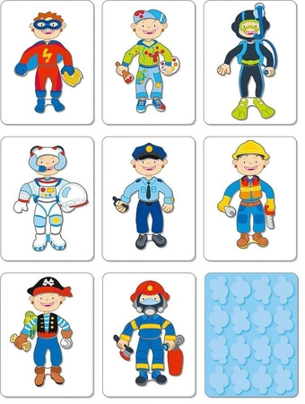 Książka magnetyczna Dziecięcy bohaterowie 58741-Goki, układanki dla dzieci