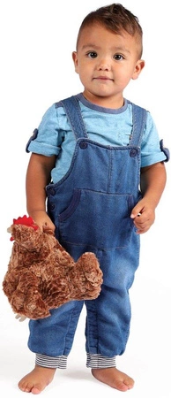 Maskotka dla dziecka brązowy kurczak Megg Manhattan Toy 155360