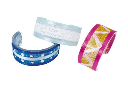 Zrób to sam - BROKATOWE BRANSOLETKI BE204