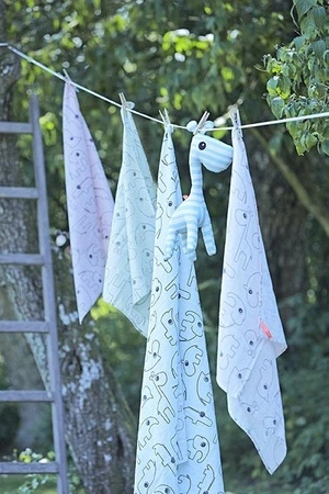 Done By Deer Contour Pieluszka 2 szt Grey