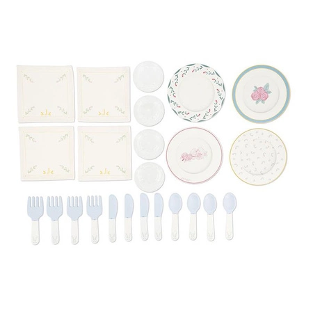 Janod Zestaw piknikowy w walizce z akcesoriami 24 el. Shiny Grandma 3+