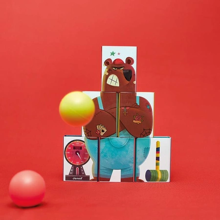 Metalowe puszki do zbijania Niedźwiedź Applepop 3+, Janod