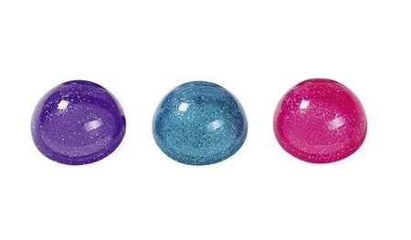 Przezroczyste, skaczące półkule, 3 wzory.