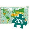 Puzzle tekt. BUDOWLE ŚWIATA z książeczką DJ07412