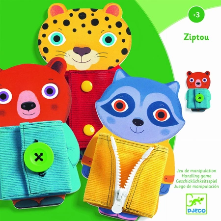 Drewniane zwierzaki manualne ZIPTOU DJ01663