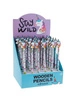 Display 36 szt. Drewniany ołówek z jednorożcem